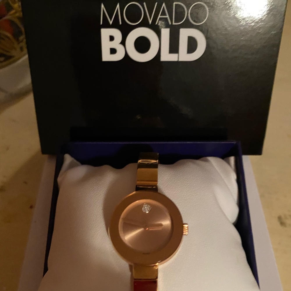 Brand New Movado Watch-Bangle Style